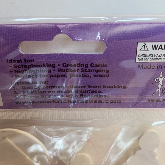 Mark Richards Scrapbook Stickers Card Making Baby Girl Rattle Bottle Paper Craft - Picture 10 of 13